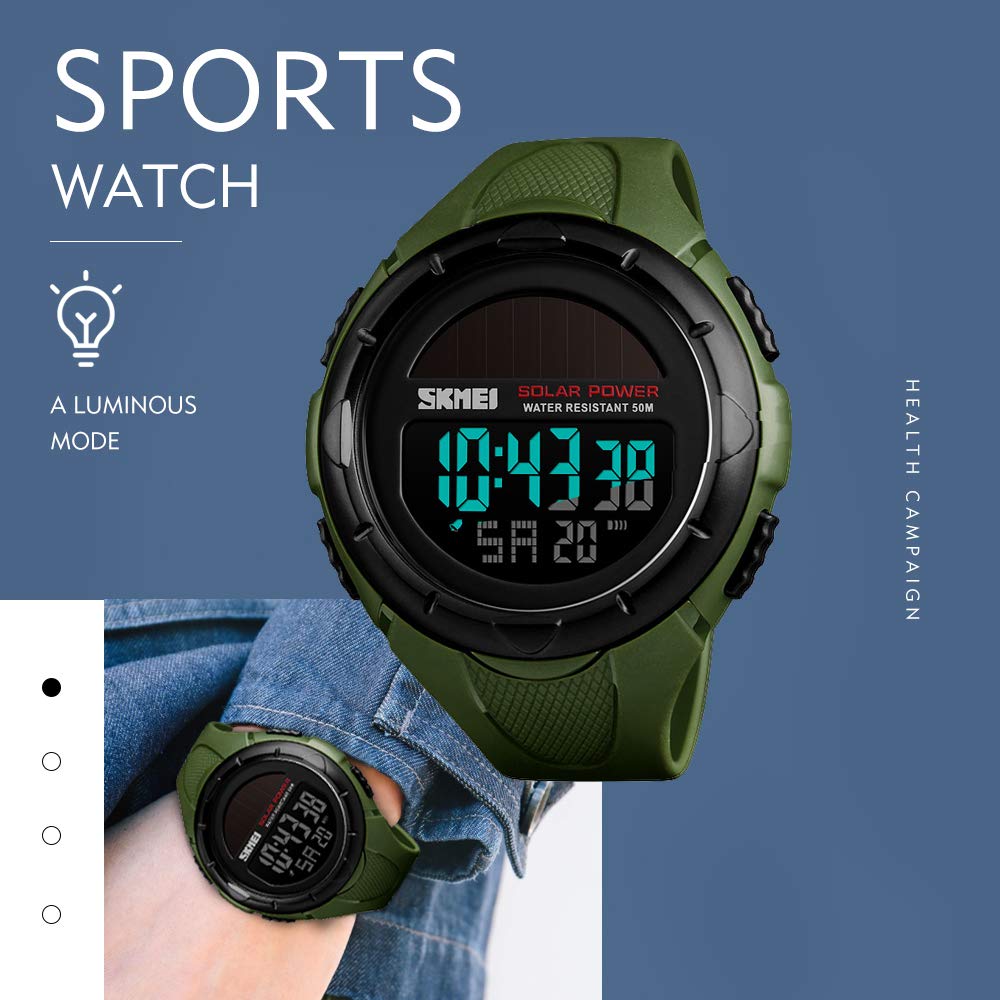 Foto 3 pulgar | Venta Internacional - Reloj Skmei Solar Digital Sports 50 M Resistente Al Agua Para Hombre