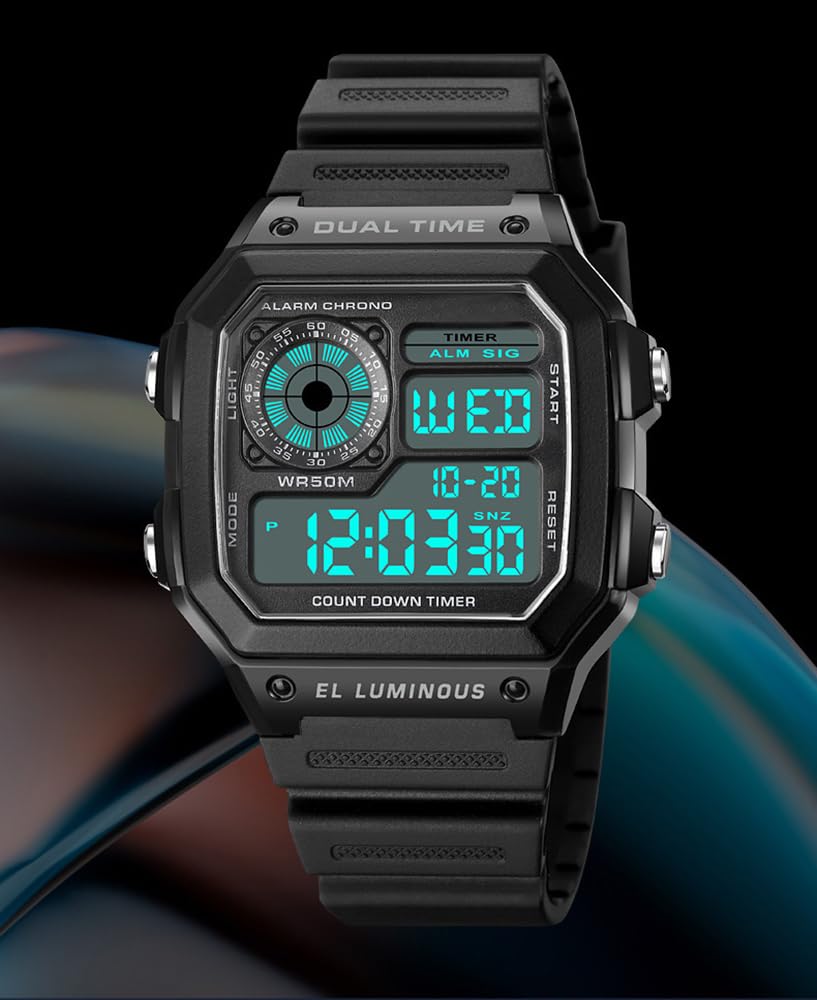 Foto 3 | Venta Internacional - Reloj Yooten, Digital, Luminoso, Impermeable, Multifunción Para Hombre