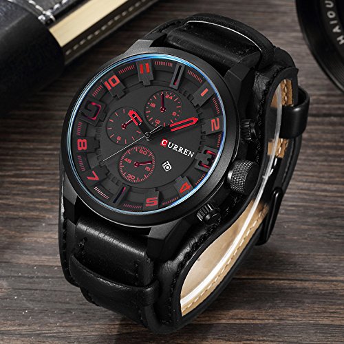 Foto 4 pulgar | Venta Internacional - Reloj De Pulsera Curren Curren Para Hombre Con Correa Deportiva De Piel Japan M