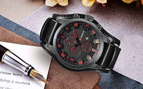 Foto 6 pulgar | Venta Internacional - Reloj De Pulsera Curren Curren Para Hombre Con Correa Deportiva De Piel Japan M