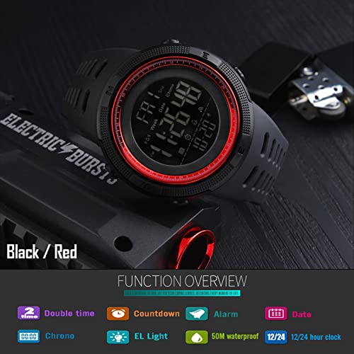 Foto 3 | Venta Internacional - Reloj Skmei Digital Sports Para Hombre, 50 M, Resistente Al Agua, Led Milita