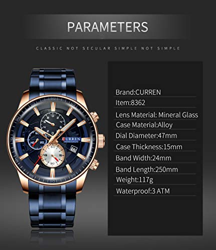 Foto 8 pulgar | Venta Internacional - Reloj Matkasur Para Hombre, Para Citas, Deportes, Resistente Al Agua, 30 M A 50 M