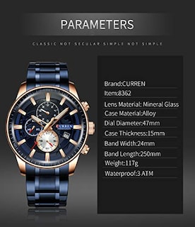 Foto 7 | Venta Internacional - Reloj Matkasur Para Hombre, Para Citas, Deportes, Resistente Al Agua, 30 M A 50 M