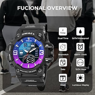 Foto 5 | Venta Internacional - Reloj Sysfla Analog Digital Sports Army Waterproof Para Hombre
