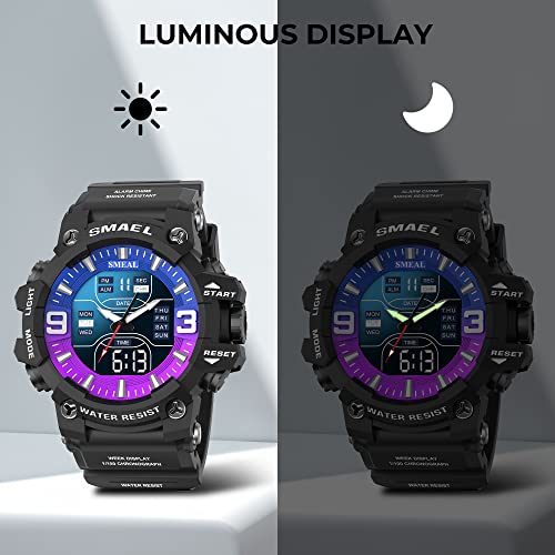 Foto 7 pulgar | Venta Internacional - Reloj Sysfla Analog Digital Sports Army Waterproof Para Hombre