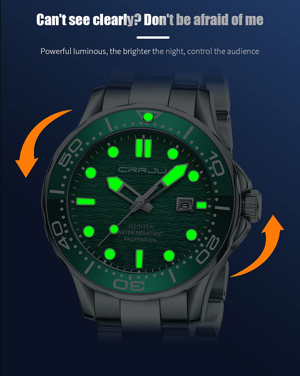 Foto 6 pulgar | Venta Internacional - Reloj Sunwha Fashion Business Luminous Para Hombre De Acero Inoxidable