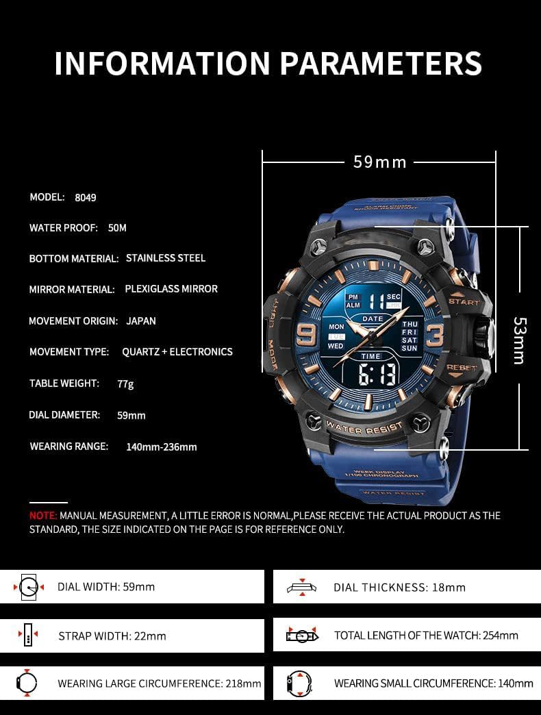 Foto 6 pulgar | Venta Internacional - Reloj Gosasa Military S-shock Sport Para Hombre Con 50 M De Resistencia Al Agua