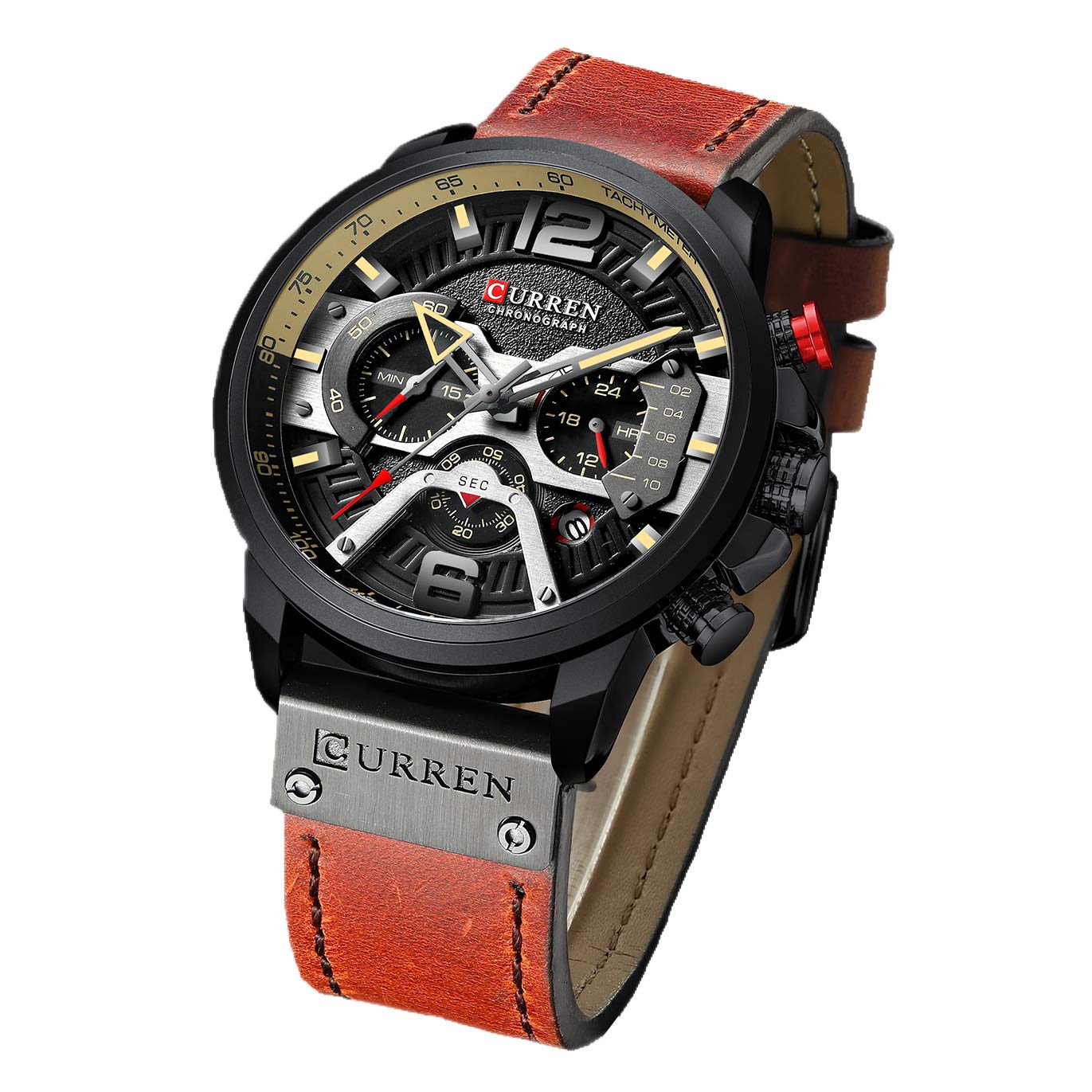Foto 2 pulgar | Venta Internacional - Reloj Caowtan Fashion Military Para Hombre Con Correa De Piel Analógica