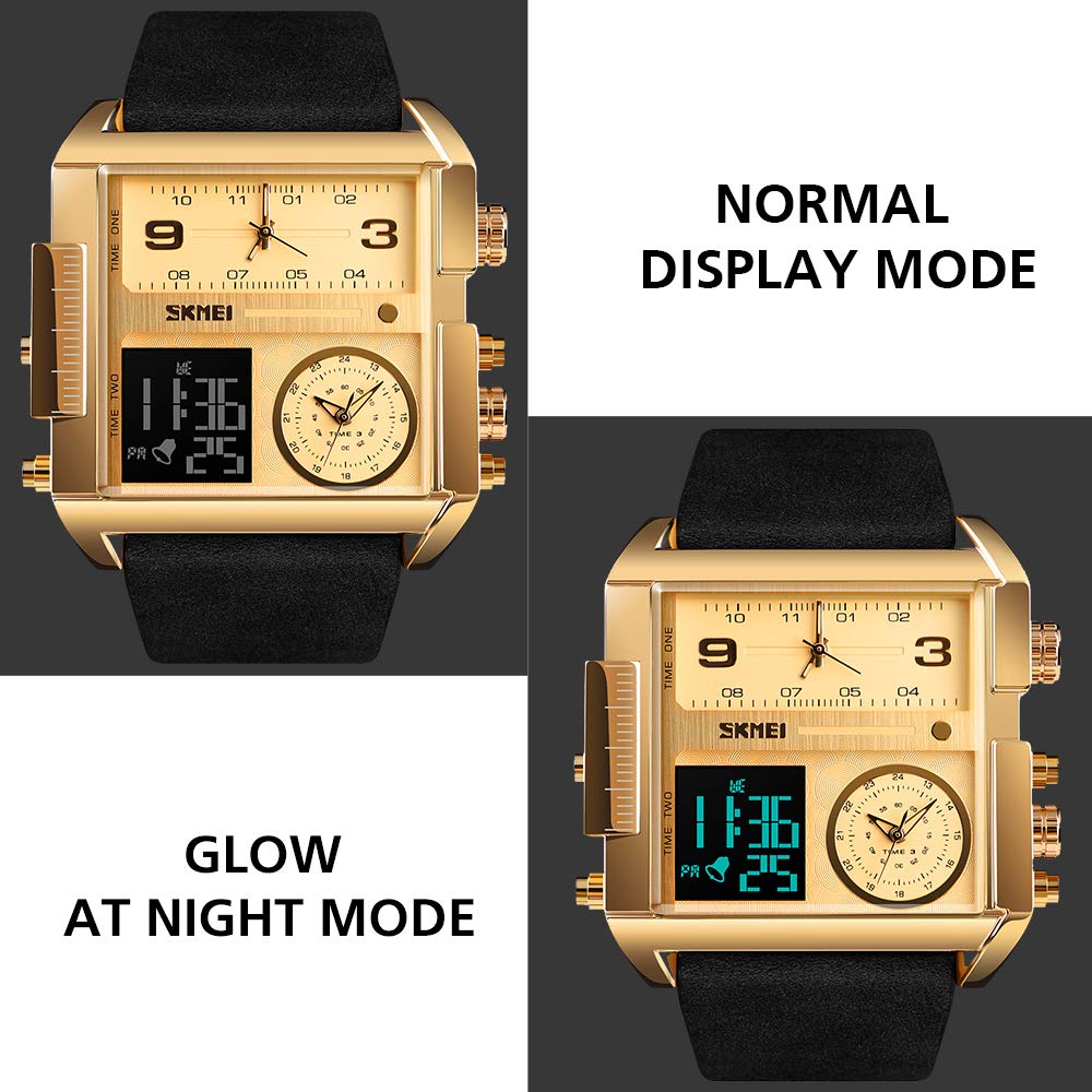 Foto 3 pulgar | Venta Internacional - Reloj Led Digital Deportivo Skmei, Cuadrado, Cara Grande, Analógico, Cuádruple