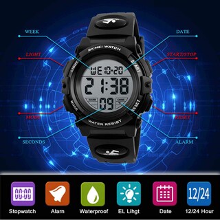 Foto 3 | Venta Internacional - Reloj Digital Afarer Impermeable Para Niños Con Cronómetro Con Alarma