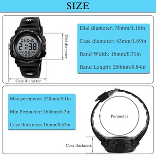 Foto 4 | Venta Internacional - Reloj Digital Afarer Impermeable Para Niños Con Cronómetro Con Alarma