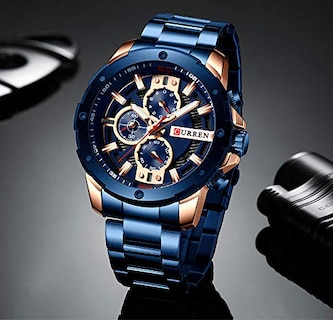 Foto 2 | Venta Internacional - Reloj Curren Quartz Luminous Fashion Sport Para Hombre, 30 M, Agua
