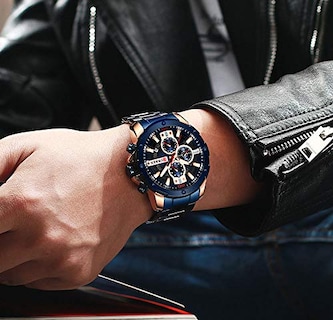 Foto 3 | Venta Internacional - Reloj Curren Quartz Luminous Fashion Sport Para Hombre, 30 M, Agua