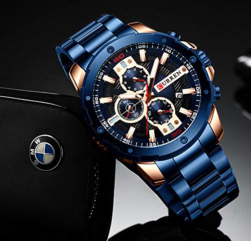 Foto 7 pulgar | Venta Internacional - Reloj Curren Quartz Luminous Fashion Sport Para Hombre, 30 M, Agua