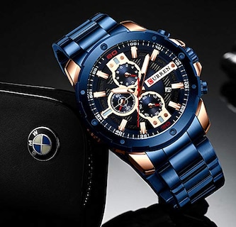 Foto 6 | Venta Internacional - Reloj Curren Quartz Luminous Fashion Sport Para Hombre, 30 M, Agua