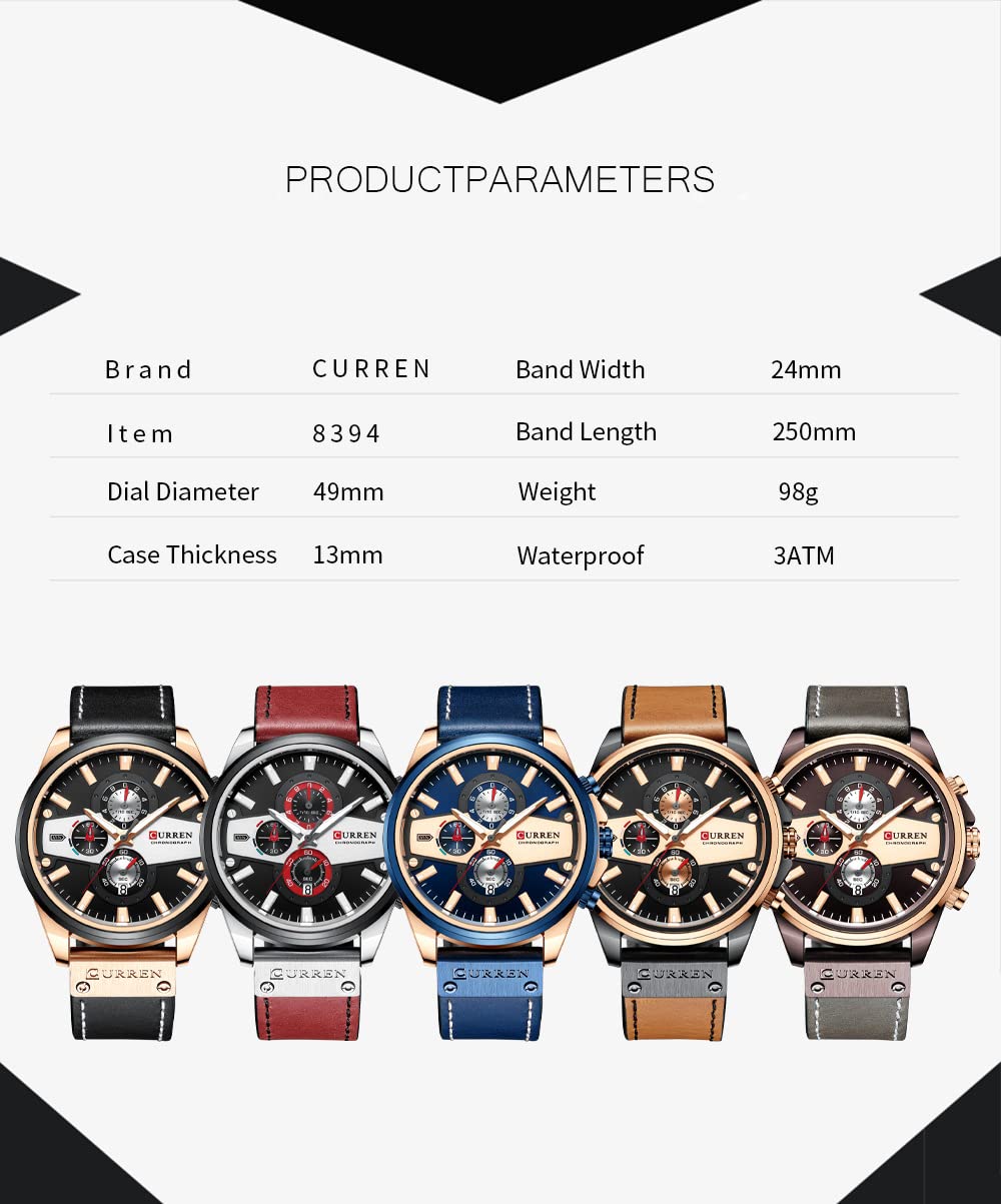 Foto 6 pulgar | Venta Internacional - Reloj Matkasur Para Hombre, Cuarzo, Seis Manecillas, Deportivo, Con Funda De 49 Mm