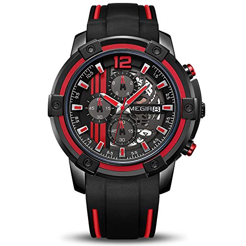 Venta Internacional - Reloj Megir Chronograph Sports A Prueba De Agua Para Hombre 2097rd