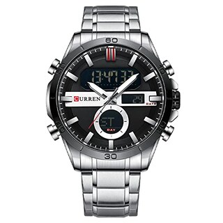 Foto 1 | Venta Internacional - Reloj Electrónico De Cuarzo Matkasur De Doble Movimiento Para Hombre, 48 Mm