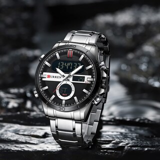 Foto 4 | Venta Internacional - Reloj Electrónico De Cuarzo Matkasur De Doble Movimiento Para Hombre, 48 Mm