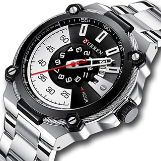 Foto 2 | Venta Internacional - Reloj Matkasur Business De Acero Inoxidable Con Esfera Grande Para Hombre