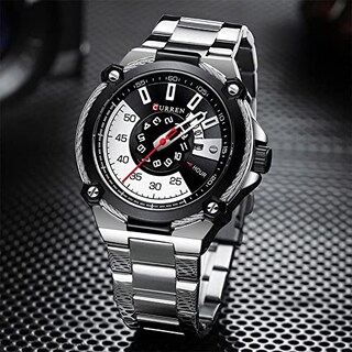 Foto 5 | Venta Internacional - Reloj Matkasur Business De Acero Inoxidable Con Esfera Grande Para Hombre