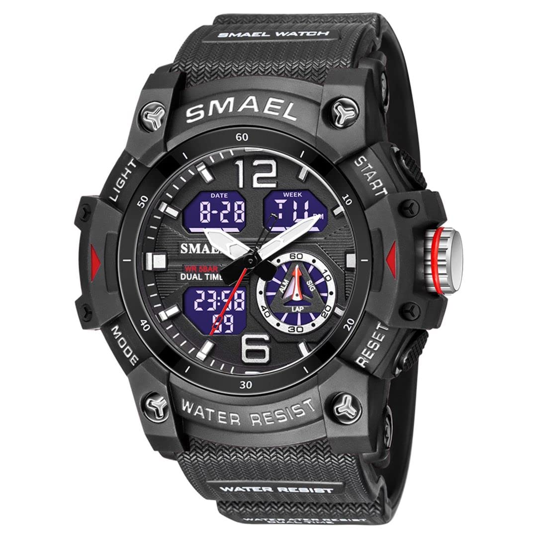 Foto 2 pulgar | Venta Internacional - Reloj Digital Asuán Para Hombre Con Cronómetro, Alarma Y Luz Led