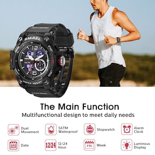 Foto 2 | Venta Internacional - Reloj Digital Asuán Para Hombre Con Cronómetro, Alarma Y Luz Led