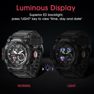 Foto 4 | Venta Internacional - Reloj Digital Asuán Para Hombre Con Cronómetro, Alarma Y Luz Led