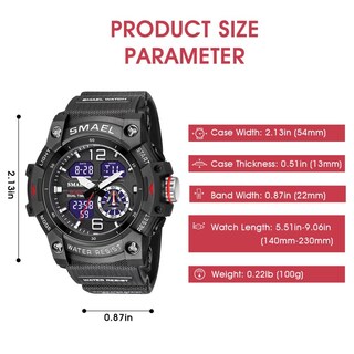 Foto 6 | Venta Internacional - Reloj Digital Asuán Para Hombre Con Cronómetro, Alarma Y Luz Led