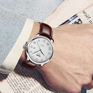 Foto 8 | Venta Internacional - Reloj De Pulsera Amuda Quartz De Piel Impermeable Para Hombre