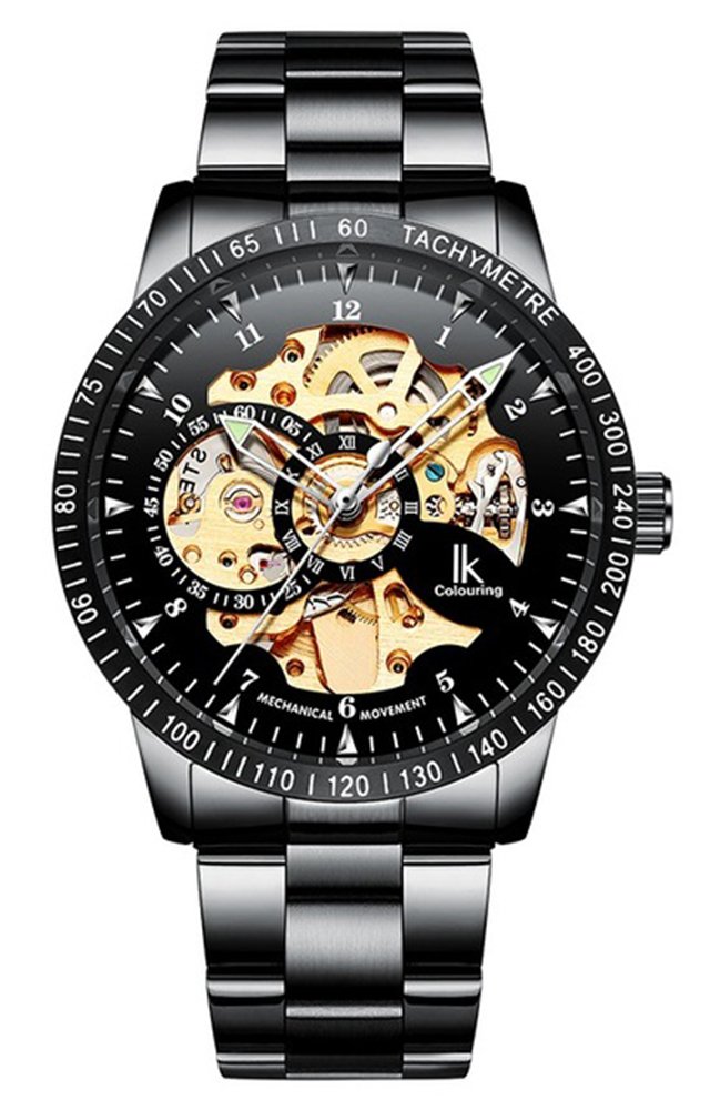 Foto 1 | Venta Internacional - Reloj Automático Mastop Luminous Skeleton De Acero Inoxidable Para Hombre