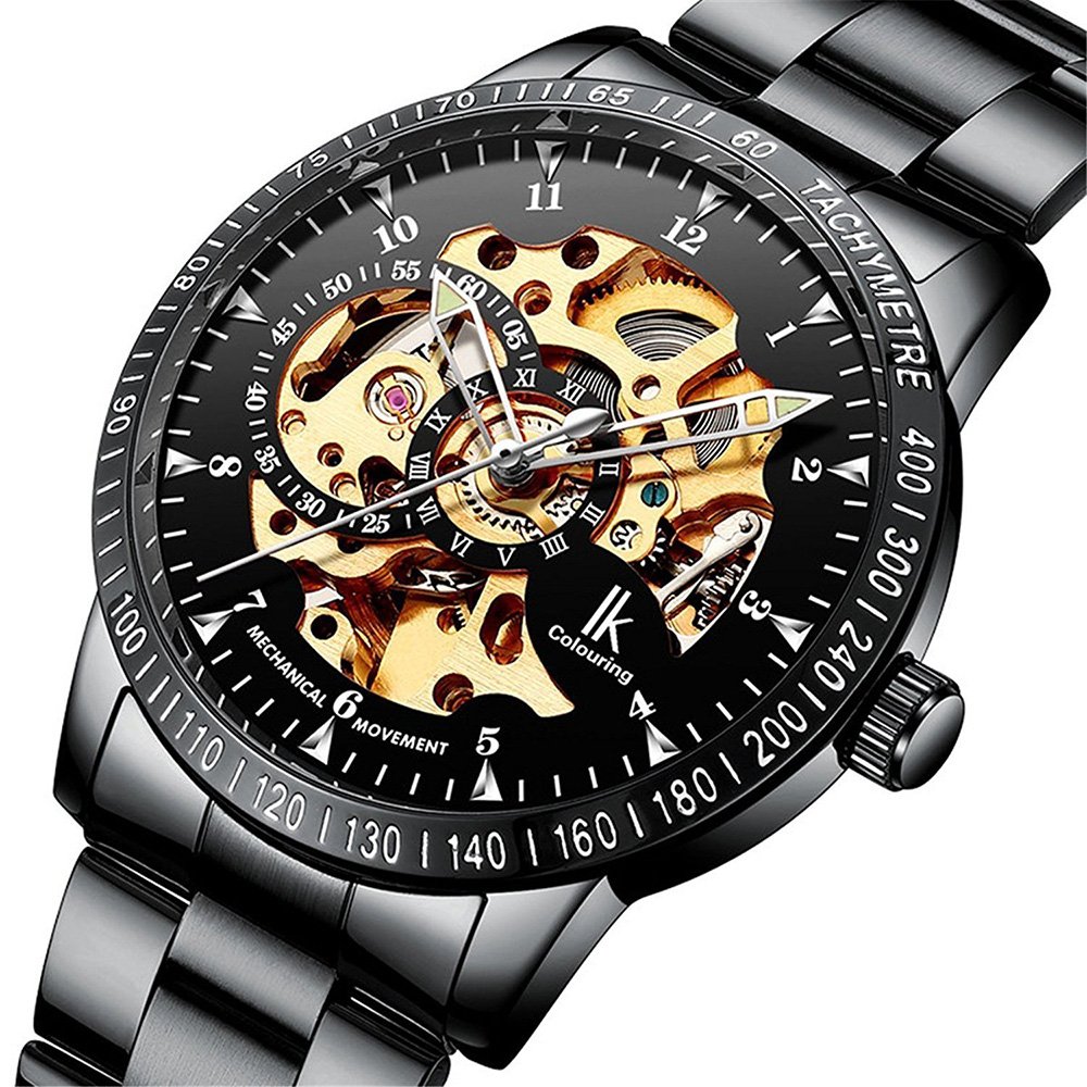 Foto 2 | Venta Internacional - Reloj Automático Mastop Luminous Skeleton De Acero Inoxidable Para Hombre