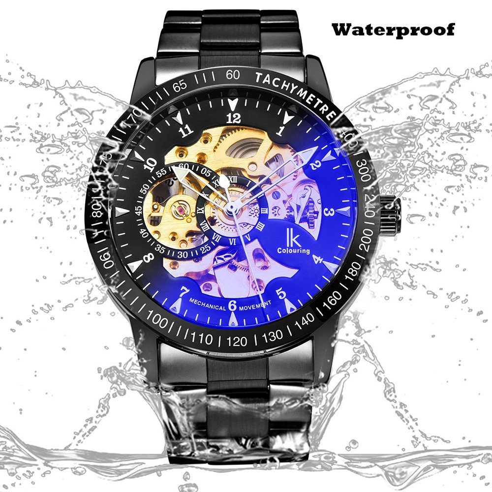 Foto 4 pulgar | Venta Internacional - Reloj Automático Mastop Luminous Skeleton De Acero Inoxidable Para Hombre