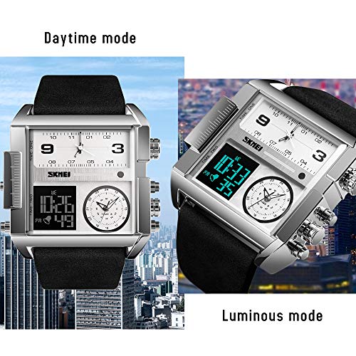 Foto 3 pulgar | Venta Internacional - Reloj Deportivo Digital Led Cuadrado Skmei Para Hombre, Cara Grande