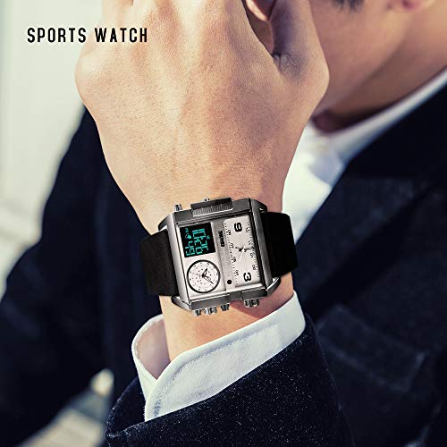 Foto 7 pulgar | Venta Internacional - Reloj Deportivo Digital Led Cuadrado Skmei Para Hombre, Cara Grande
