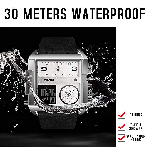 Foto 7 | Venta Internacional - Reloj Deportivo Digital Led Cuadrado Skmei Para Hombre, Cara Grande