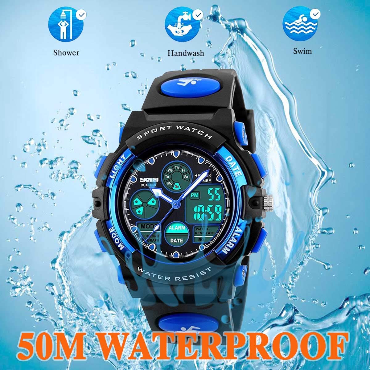 Foto 3 | Venta Internacional - Reloj De Pulsera Afarer Para Niños, Digital, Impermeable, Deportivo, Con Alarma