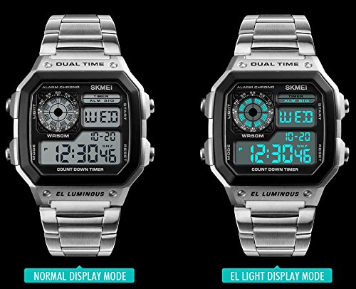 Foto 5 | Venta Internacional - Reloj Bounabay De Cuarzo Multifunción De Acero Inoxidable Para Hombre