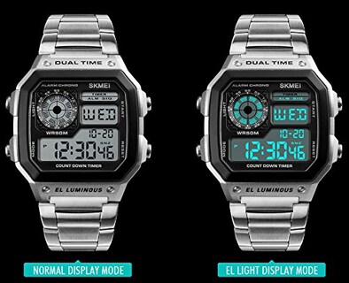 Foto 5 | Venta Internacional - Reloj Bounabay De Cuarzo Multifunción De Acero Inoxidable Para Hombre