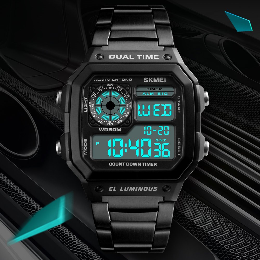 Foto 7 | Venta Internacional - Reloj Bounabay De Cuarzo Multifunción De Acero Inoxidable Para Hombre