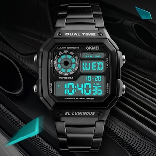 Foto 7 | Venta Internacional - Reloj Bounabay De Cuarzo Multifunción De Acero Inoxidable Para Hombre