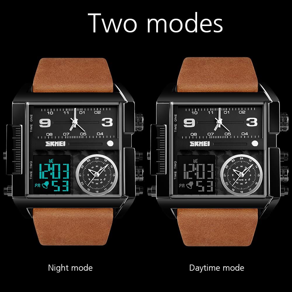 Foto 2 | Venta Internacional - Reloj Led Digital Deportivo Skmei, Cuadrado, Cara Grande, Analógico, Cuádruple