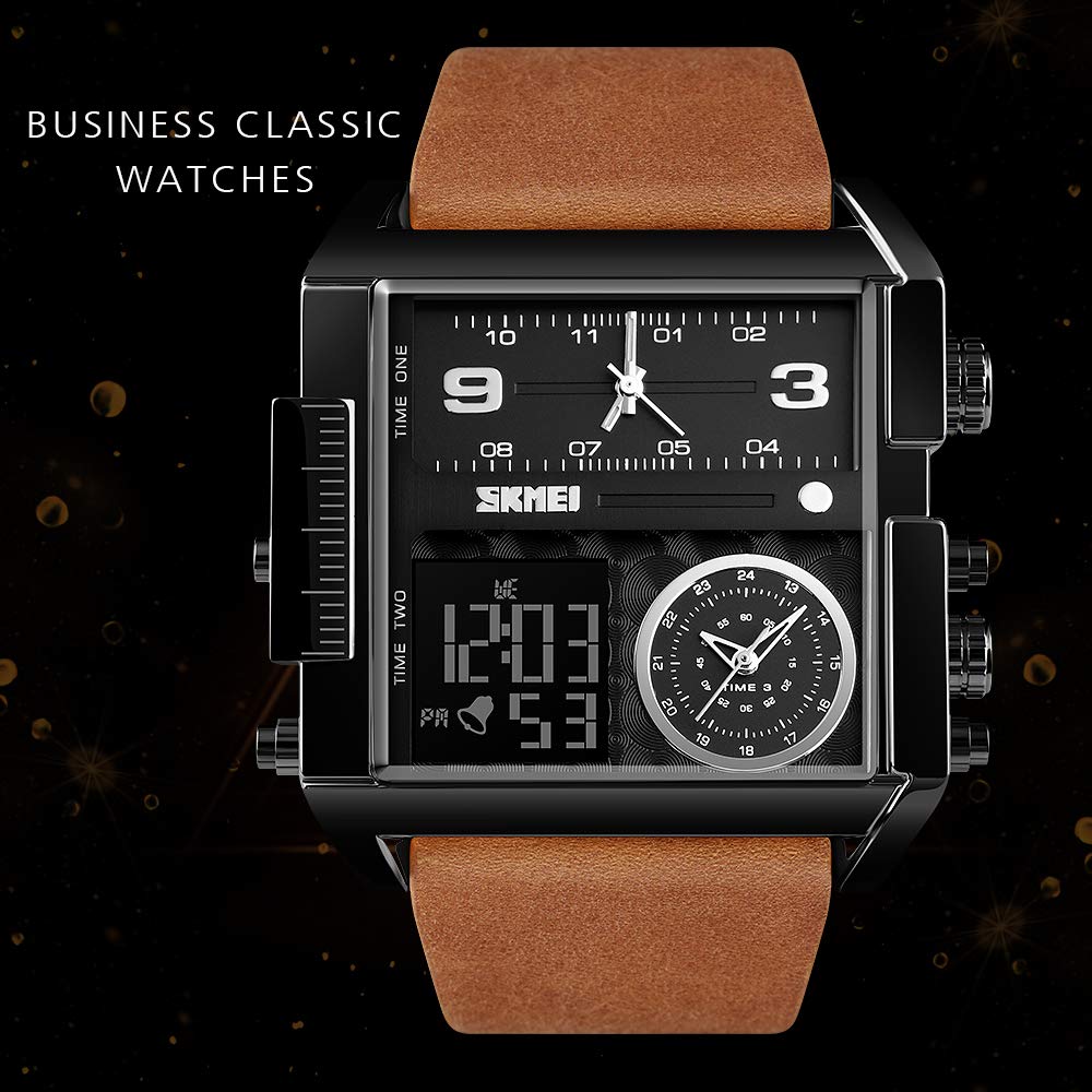 Foto 6 | Venta Internacional - Reloj Led Digital Deportivo Skmei, Cuadrado, Cara Grande, Analógico, Cuádruple