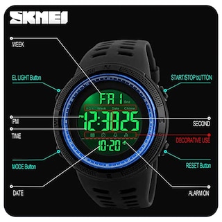 Foto 5 | Venta Internacional - Reloj Skmei Digital Sports Para Hombre, 50 M, Resistente Al Agua, Led Milita