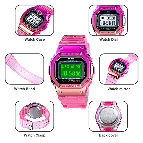 Foto 6 pulgar | Venta Internacional - Reloj Carlien Colorful Digital Square Sports Para Hombre
