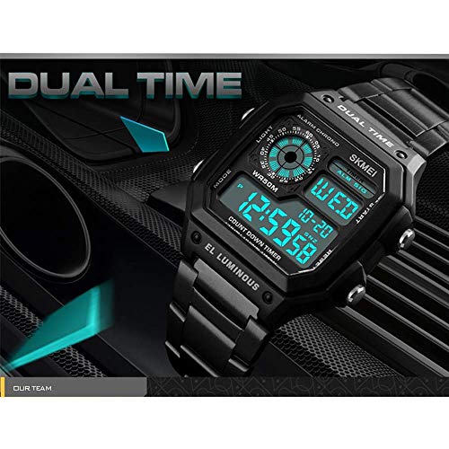 Foto 4 pulgar | Venta Internacional - Reloj Biden Black Classic Square Multifunción Para Hombre