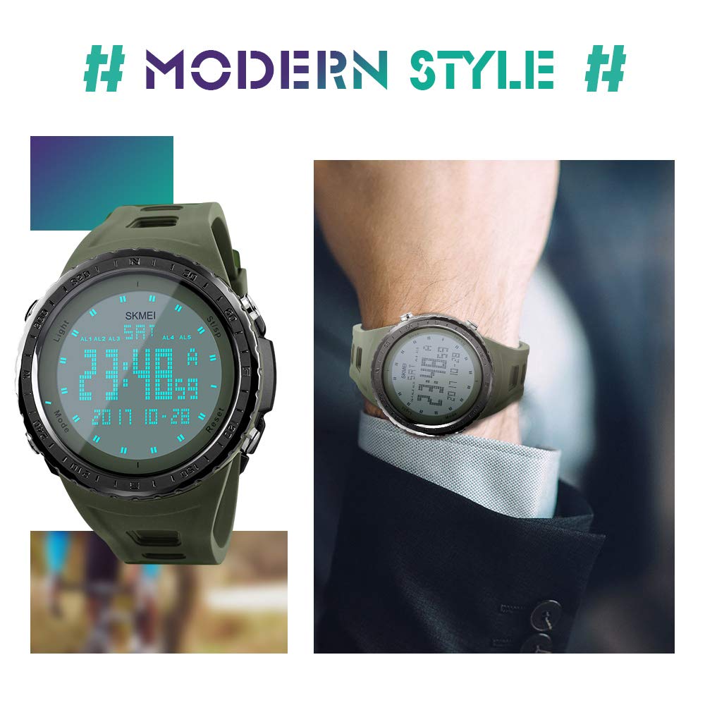 Foto 4 pulgar | Venta Internacional - Reloj Deportivo Skmei Para Hombre, Cronómetro Digital Impermeable, 50 M