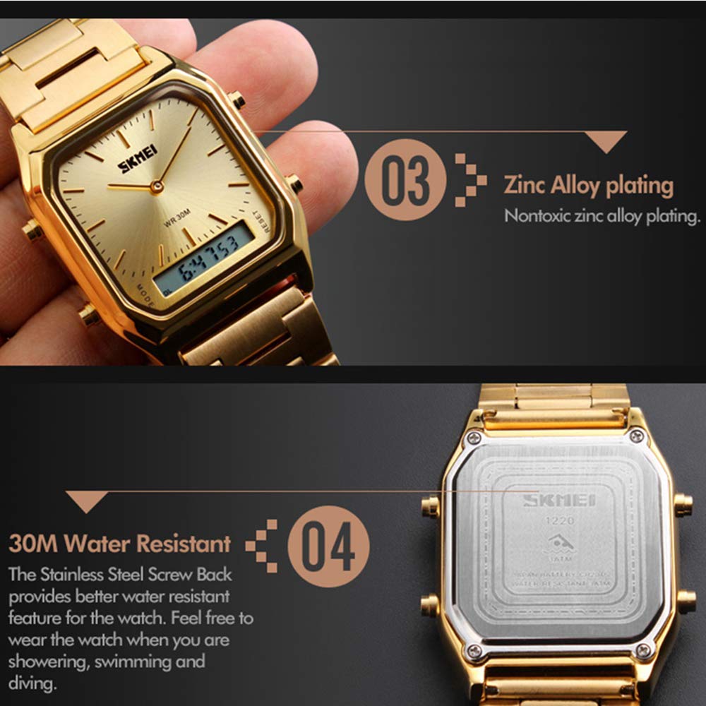 Foto 6 pulgar | Venta Internacional - Reloj Biden Gold Luxury Classic Business Multifunción Digit