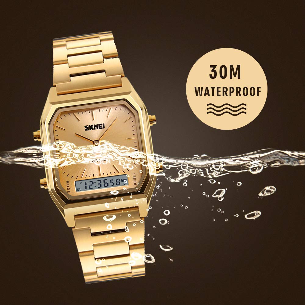 Foto 6 | Venta Internacional - Reloj Biden Gold Luxury Classic Business Multifunción Digit