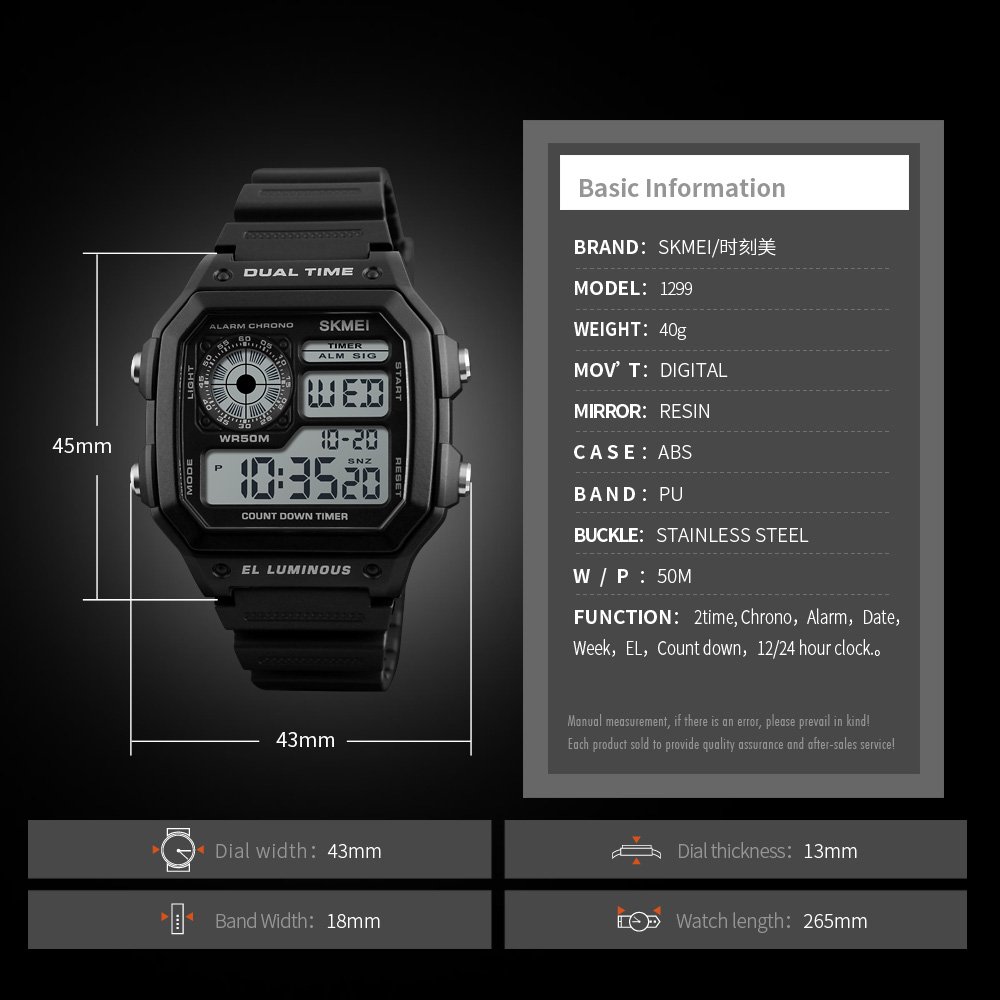 Foto 6 pulgar | Venta Internacional - Reloj De Pulsera Skmei Digital Sports A Prueba De Agua Para Hombre